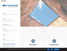 Tablet Screenshot of detulliolawfirm.com